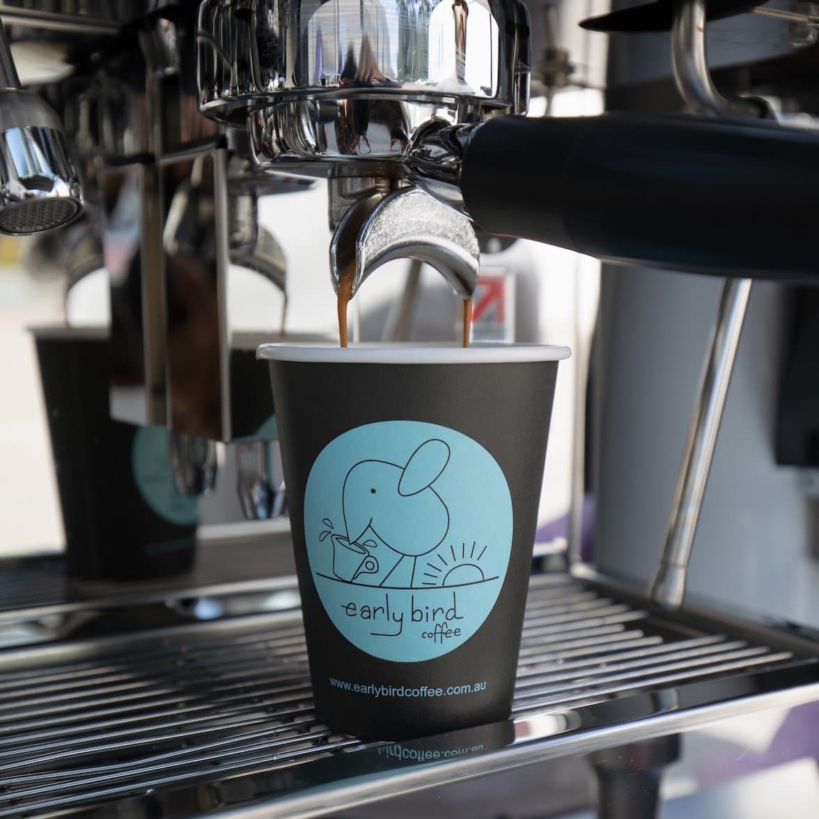 Espresso being pulled from a TMCG van